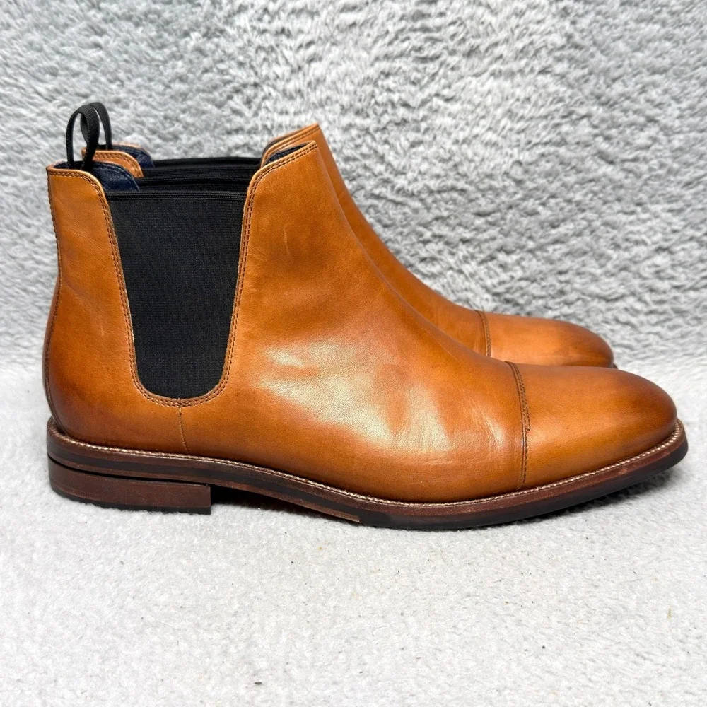 Cole Haan Wagner Grand Mens Size 11 Chelsea Boots Mesquite Leather Waterproof